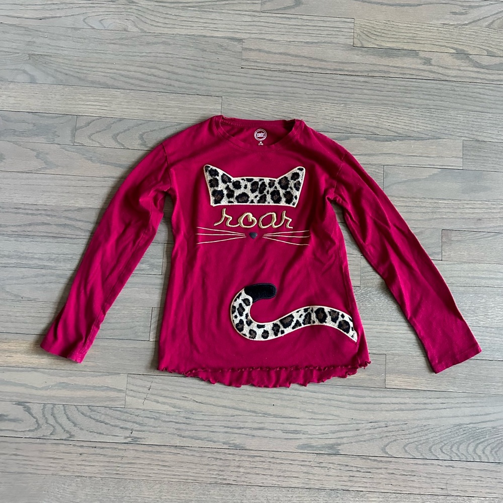 Kid’s 7/8 Wonder Nation Long Sleeved Shirt Cute Cheetah Roar